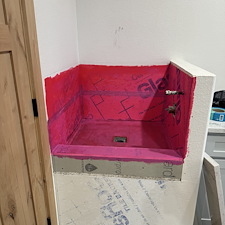 DOG-SHOWER-TILE-INSTALLATION-IN-EVERGREENCO 2